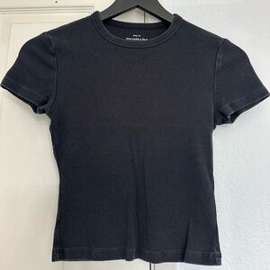 Abercrombie A&F essentials rib baby tee